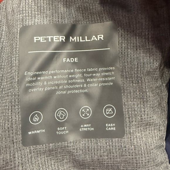Peter Millar Fade Zip Up Fleece Vest Size L NWT - Picture 8 of 11